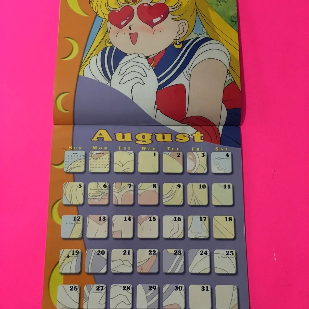 Sailor Moon Calendar 2001 Great Condition